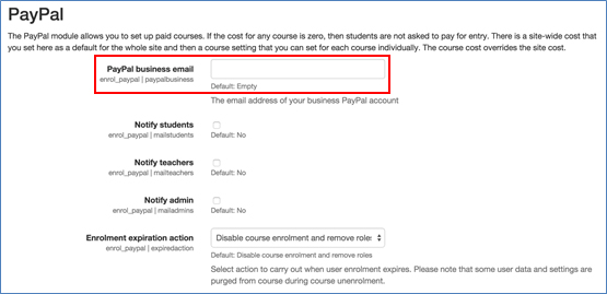 Moodle PayPal Module