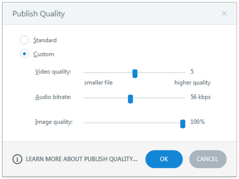 Storyline Publish Quality