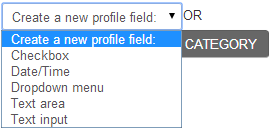 Create a profile field