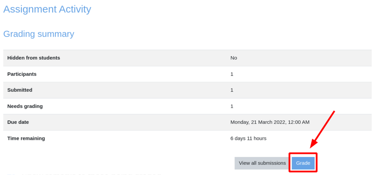 Grade student submission with Rubric