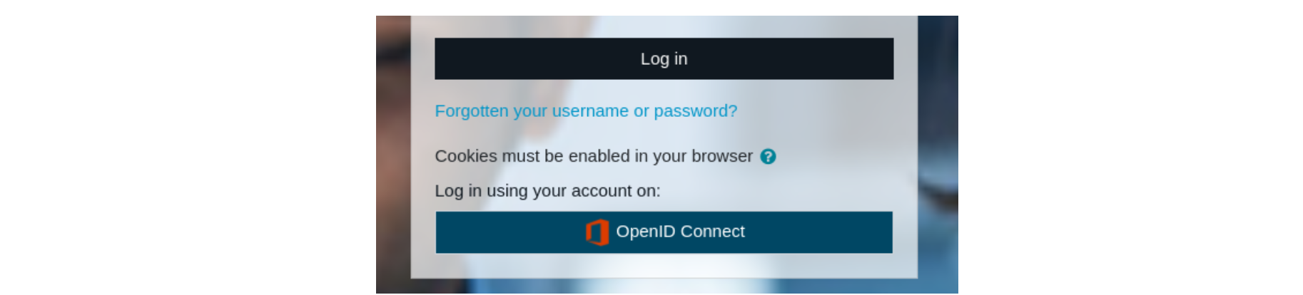 Moodle OpenID Connect authentication